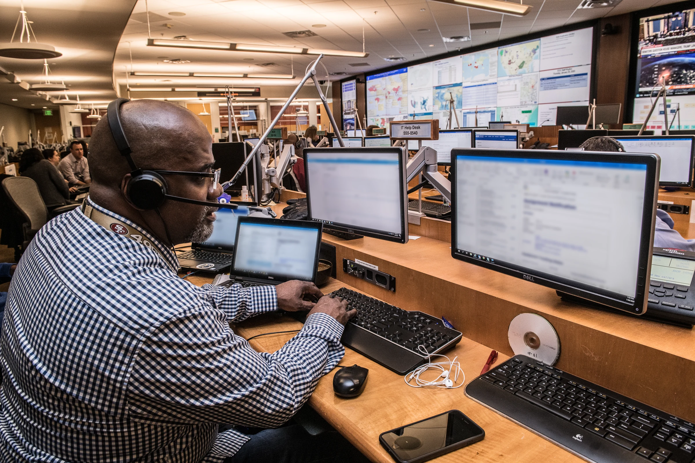 CDC Emergency Operations Center coordinating the COVID-19 response in 2020